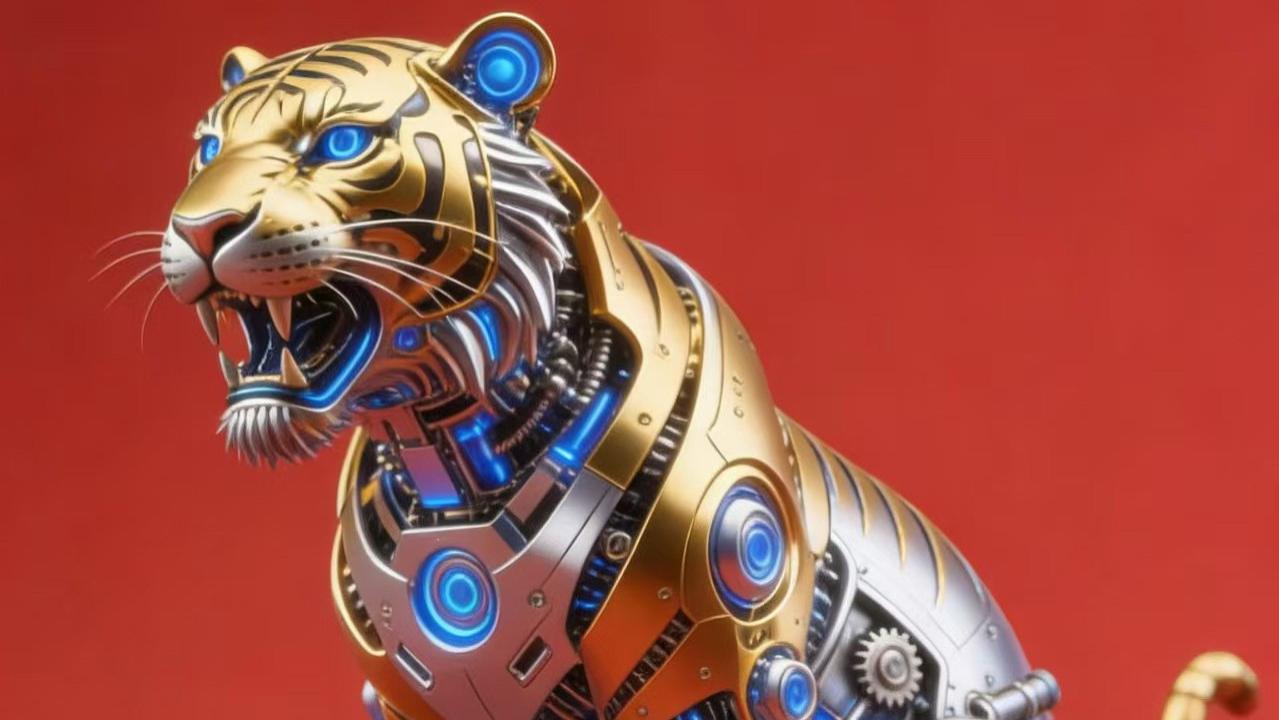 用ComfyUI制作机械动物系列插画