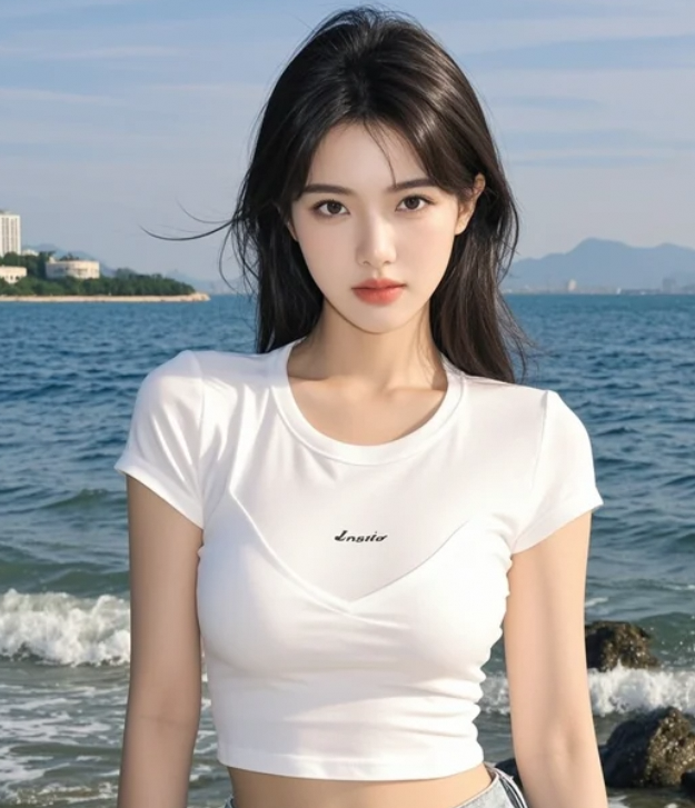 海风轻柔，她在我心里轻轻荡漾