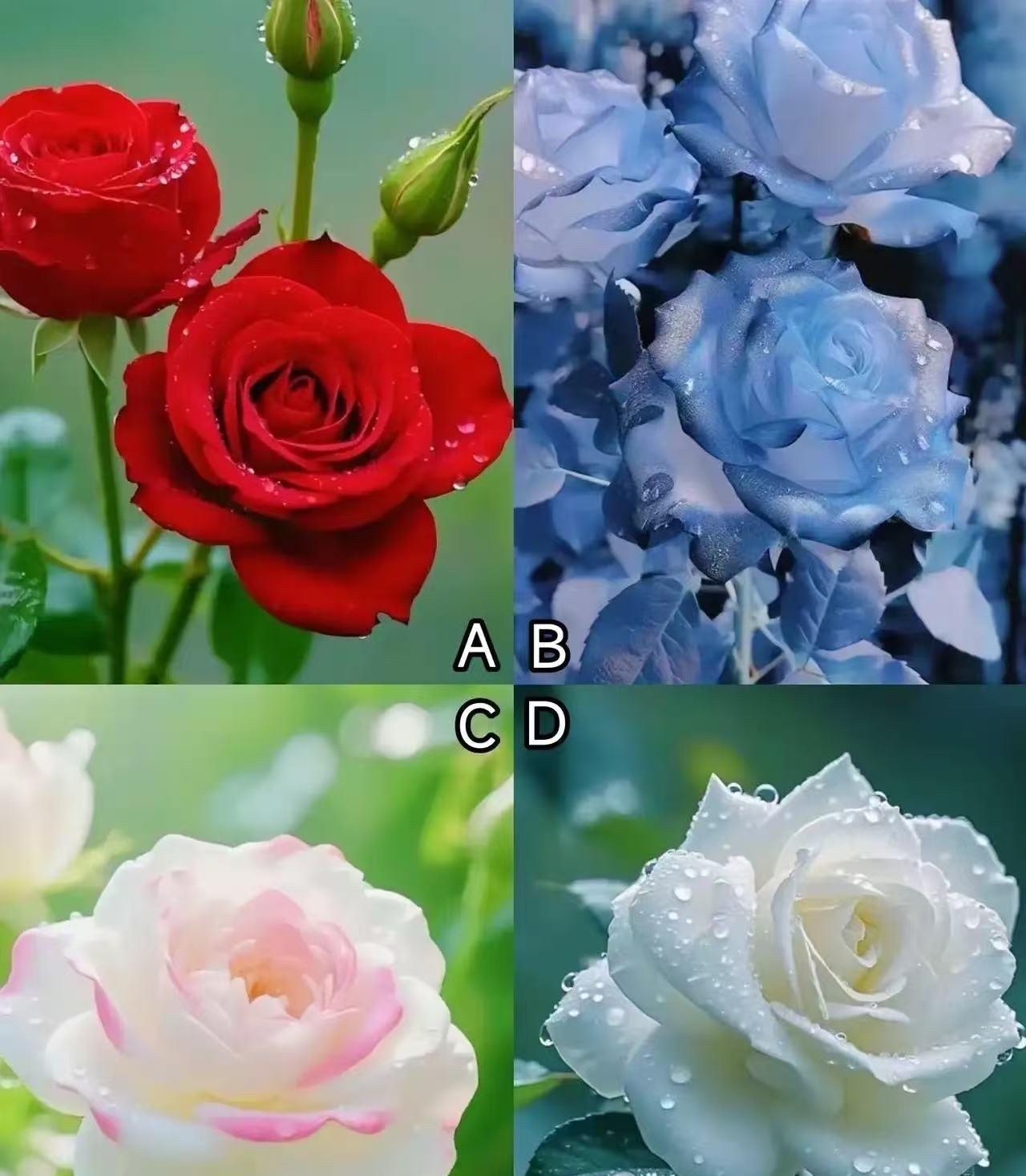 测测你这辈子被谁伤透了心？
你喜欢哪朵玫瑰花？
解析在评论区！