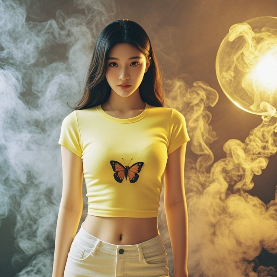 丰腴美眉紧身战袍 暖黄色调勾勒性感风暴