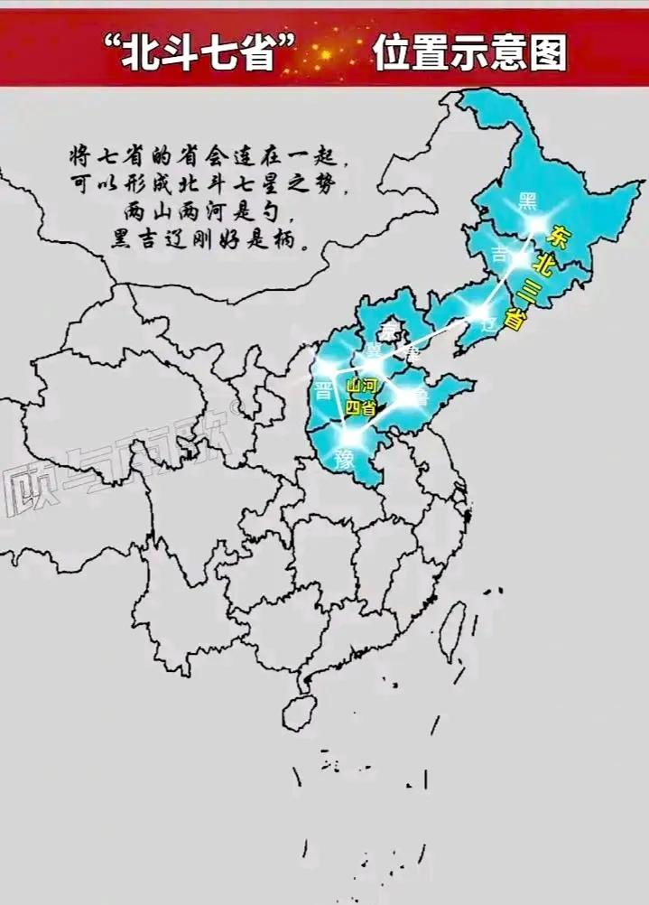 北斗七省，位置分布图！
#省份# #分享你的省份# #北斗#