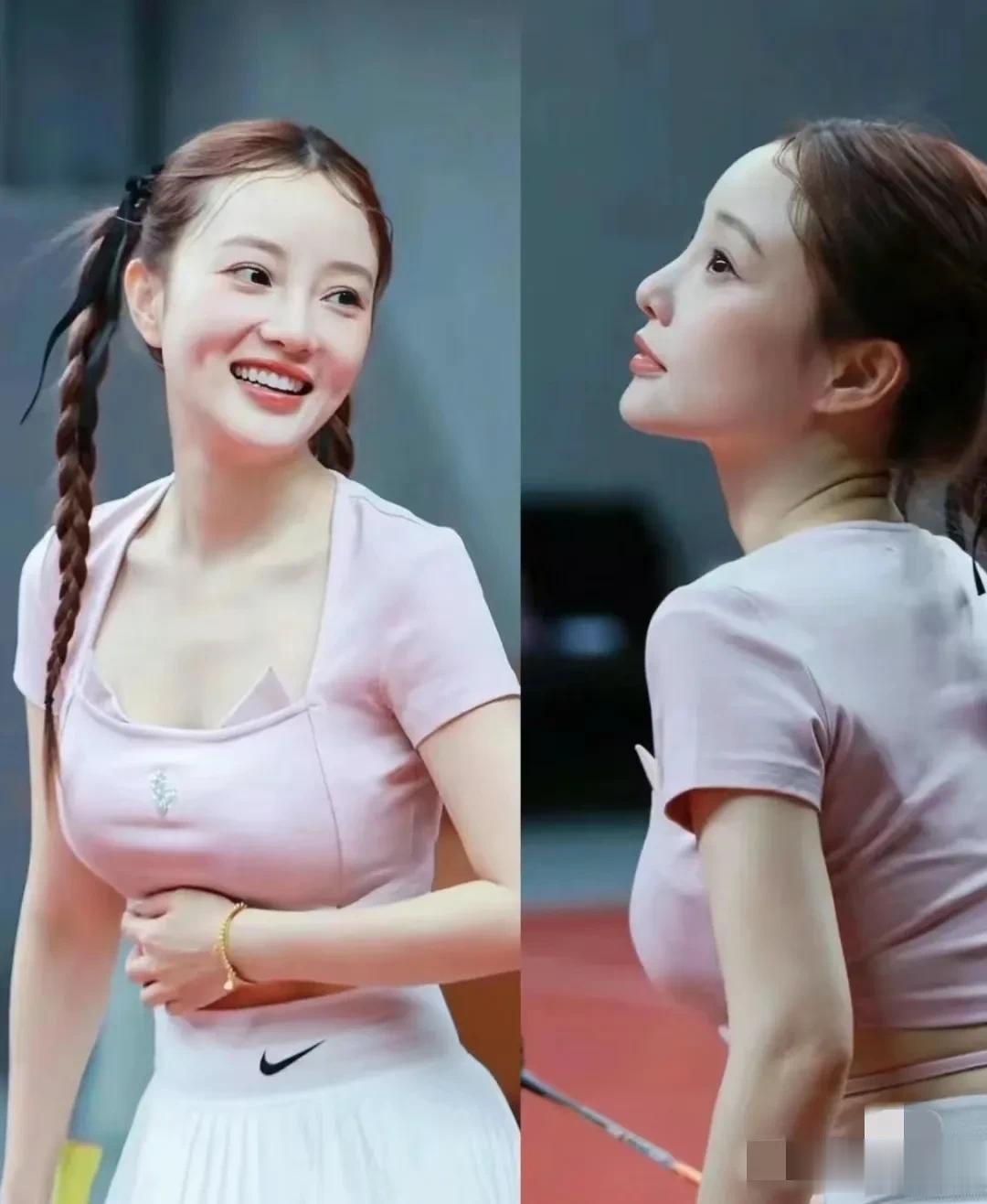 中年少女李小璐，一点都看不出是40以上的女人。