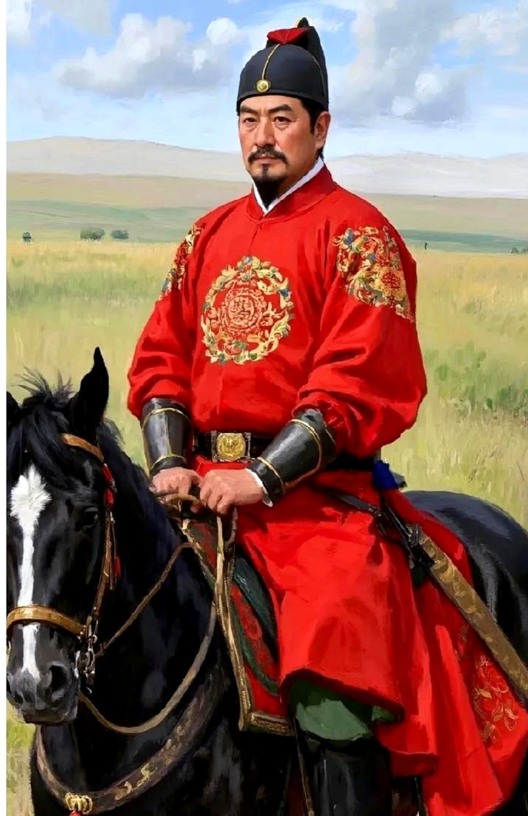 1395年68岁朱元璋去看望70岁老友汤和，朱元璋一进门，只见汤和已中风，无法说