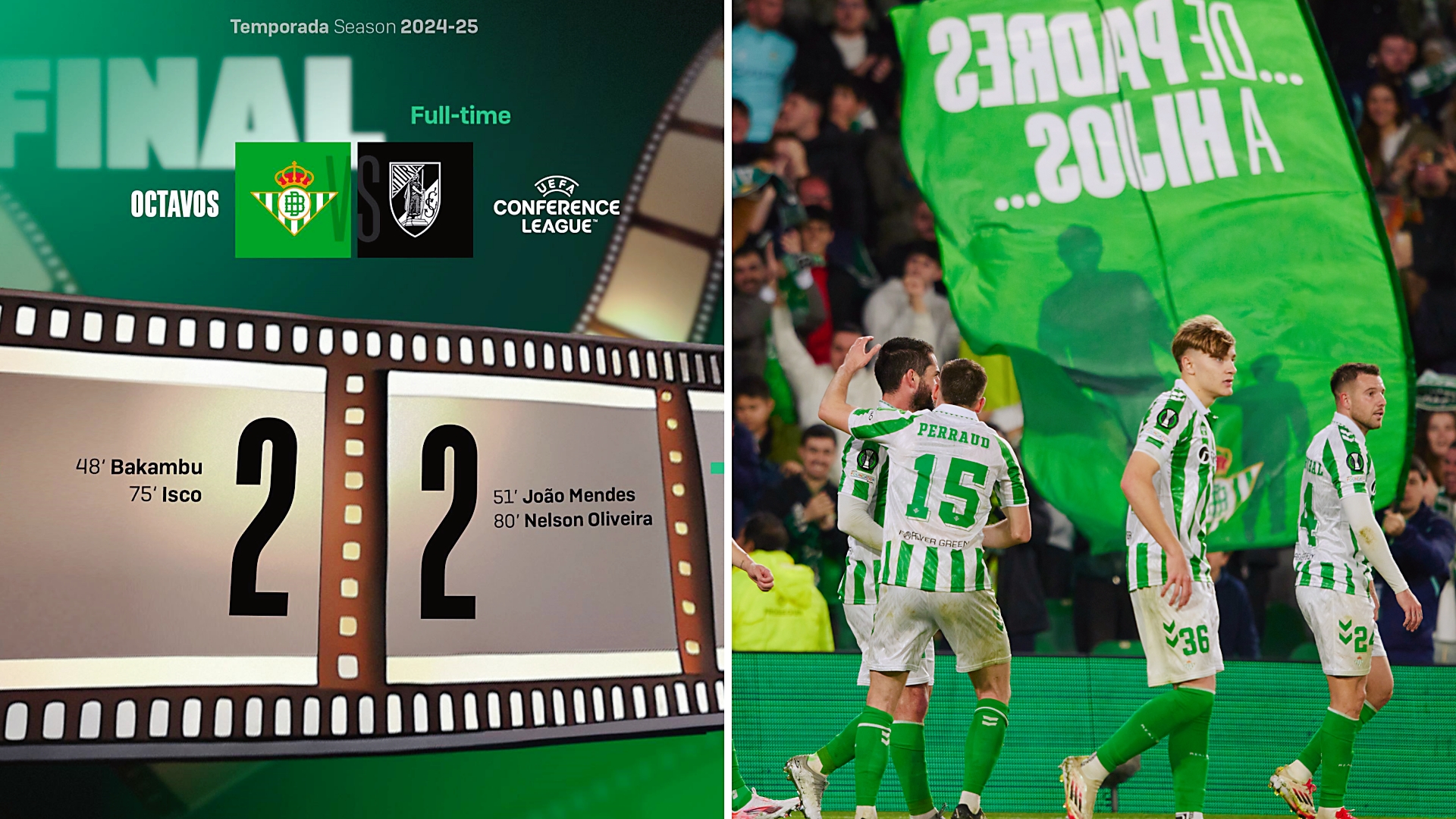 欧协联：皇家贝蒂斯主场2-2战平吉马良斯，3月14日移师吉马良斯主场进行。
伊斯