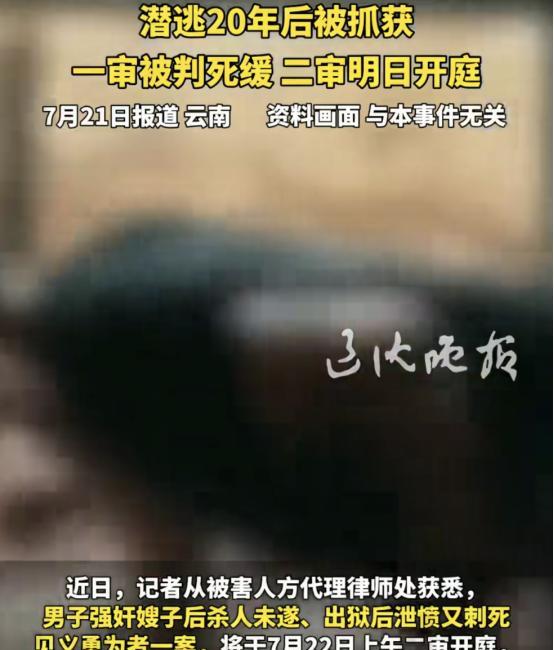 “必须死刑！”云南玉溪，一男子强奸嫂嫂后被判9年。谁料，男子服刑结束，非但毫无悔