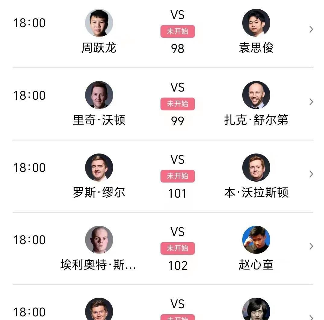 世锦赛资格赛将迎来审判轮的决战，今天只有三位中国球员出战。分别是：

如果小将们