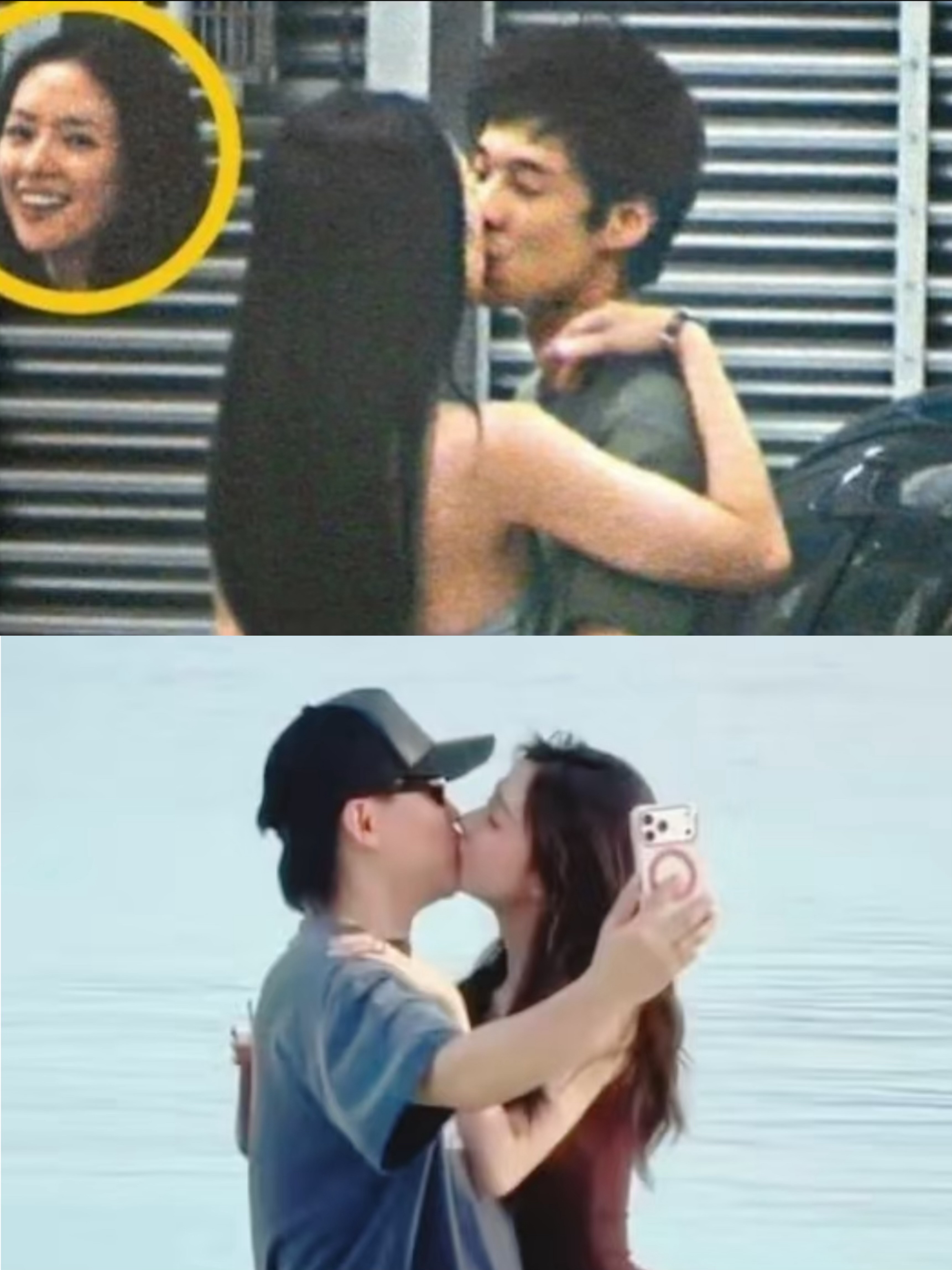 自己看吧，都是这两天全网爆的亲吻照，只能说没有对比就没有伤害

章子怡霍启山那张