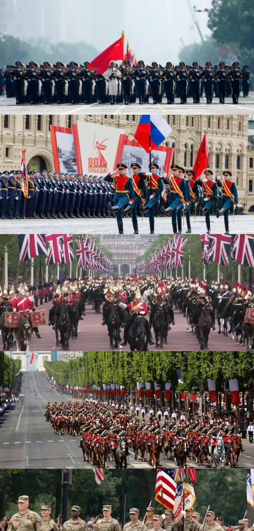 联合国五常2025年分别举行了阅兵式！#联合国五常国家# #五常理事会#