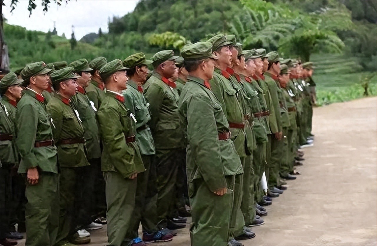 45年前连队送别老兵的朴实方式