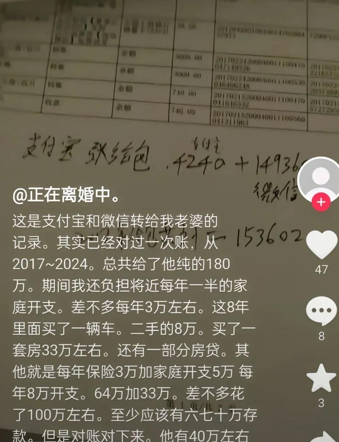 在现时的时势下，我不支持男人把钱给老婆保管，这个风险太大了，两性关系的信任已经遇