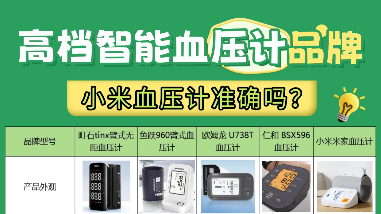智能血压计牌子有哪些好？小米血压计准确吗？高档智能血压计品牌