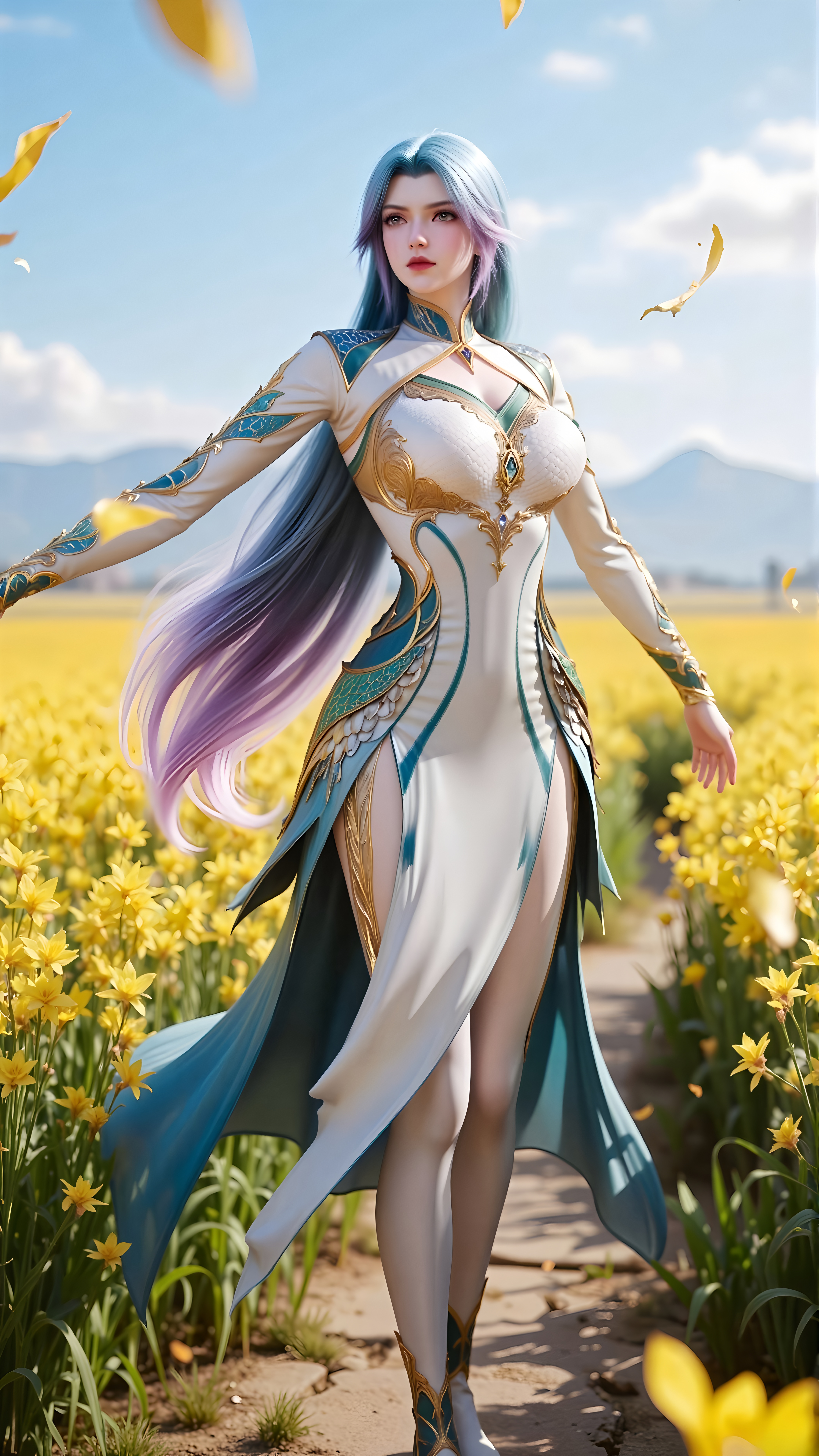 【国漫女神】斗罗大陆王秋儿高清美图：生而为神、凌驾百川、踏足榇梧之巅！