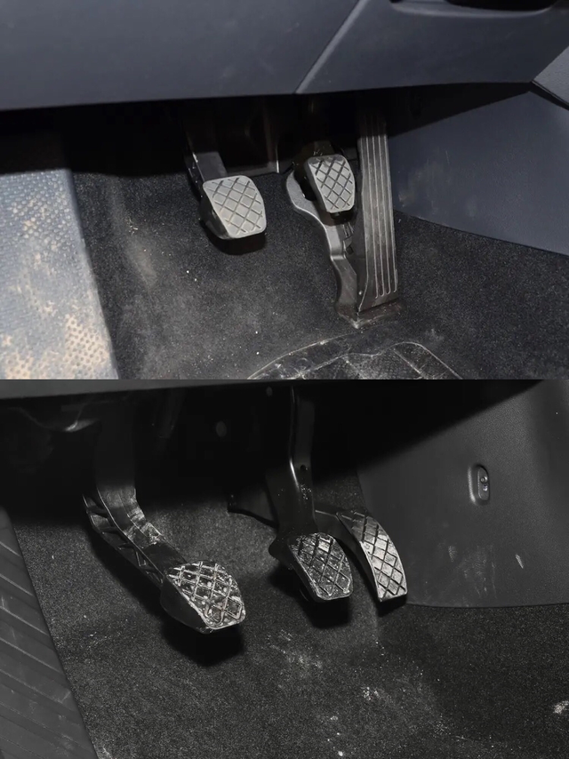 速腾油门踏板减配
我非常喜欢手动挡速腾，昨天偶然看到一辆，油门是风琴式踏板，把我