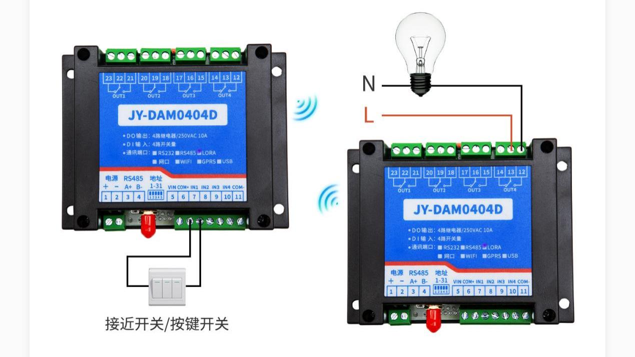 告别有线束缚，LoRa开关量对传模块5KM同步控制更灵活