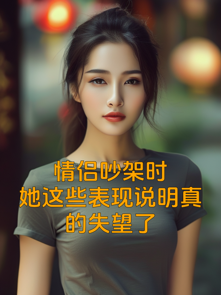 情侣吵架时，她这些表现说明真的失望了