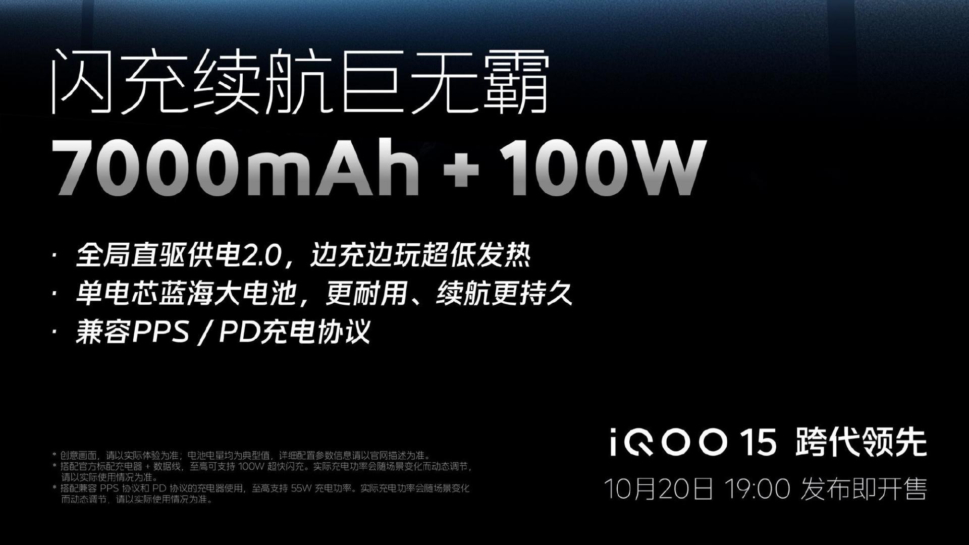 今晚发布会见分晓！iQOO 15如何用7000mAh电池终结续航焦虑！