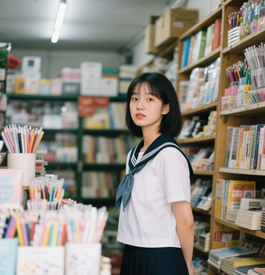 「校服加身，小姐姐秒变校园初恋脸！」