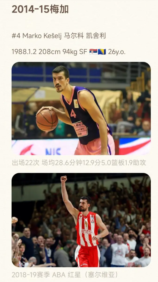 约基奇来到NBA前的队友们