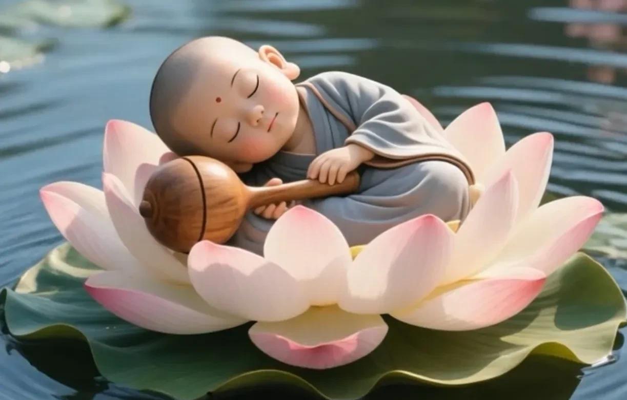 你第一眼看到什么
测测你的什么运势正在变旺
A:小和尚 
B:莲花 
C:湖水