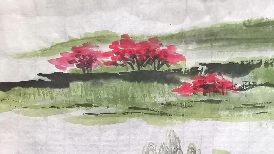 【笔墨沁书香•彩墨绘山河】 陈书略艺术作品欣赏