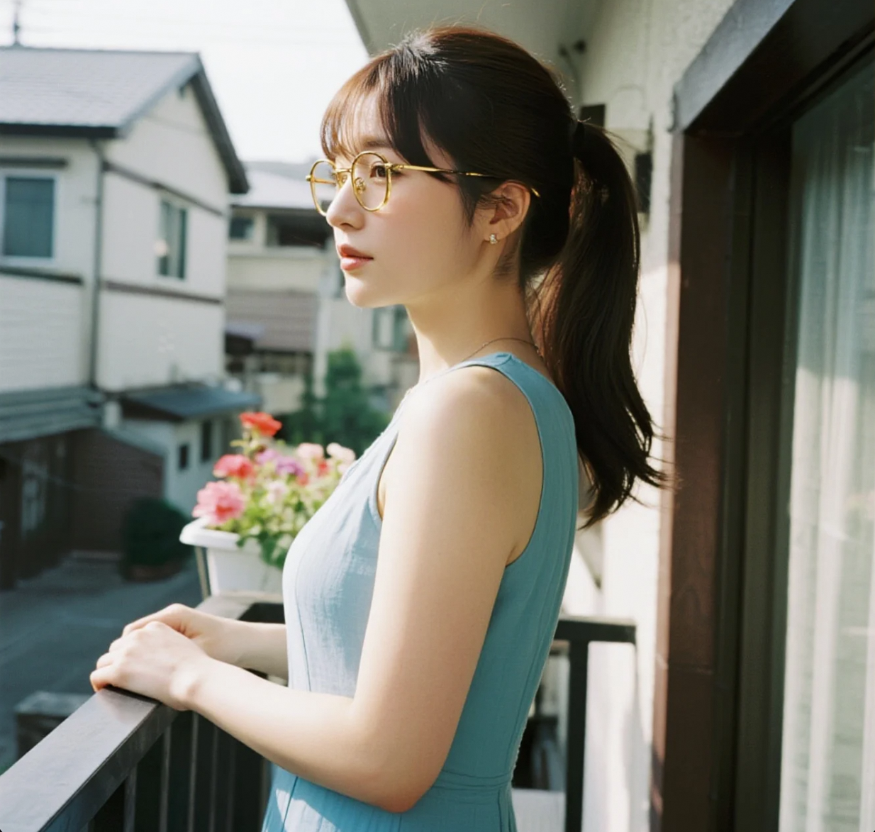 城市的另一面：清纯美眉眼中的阳台风景，清新脱俗