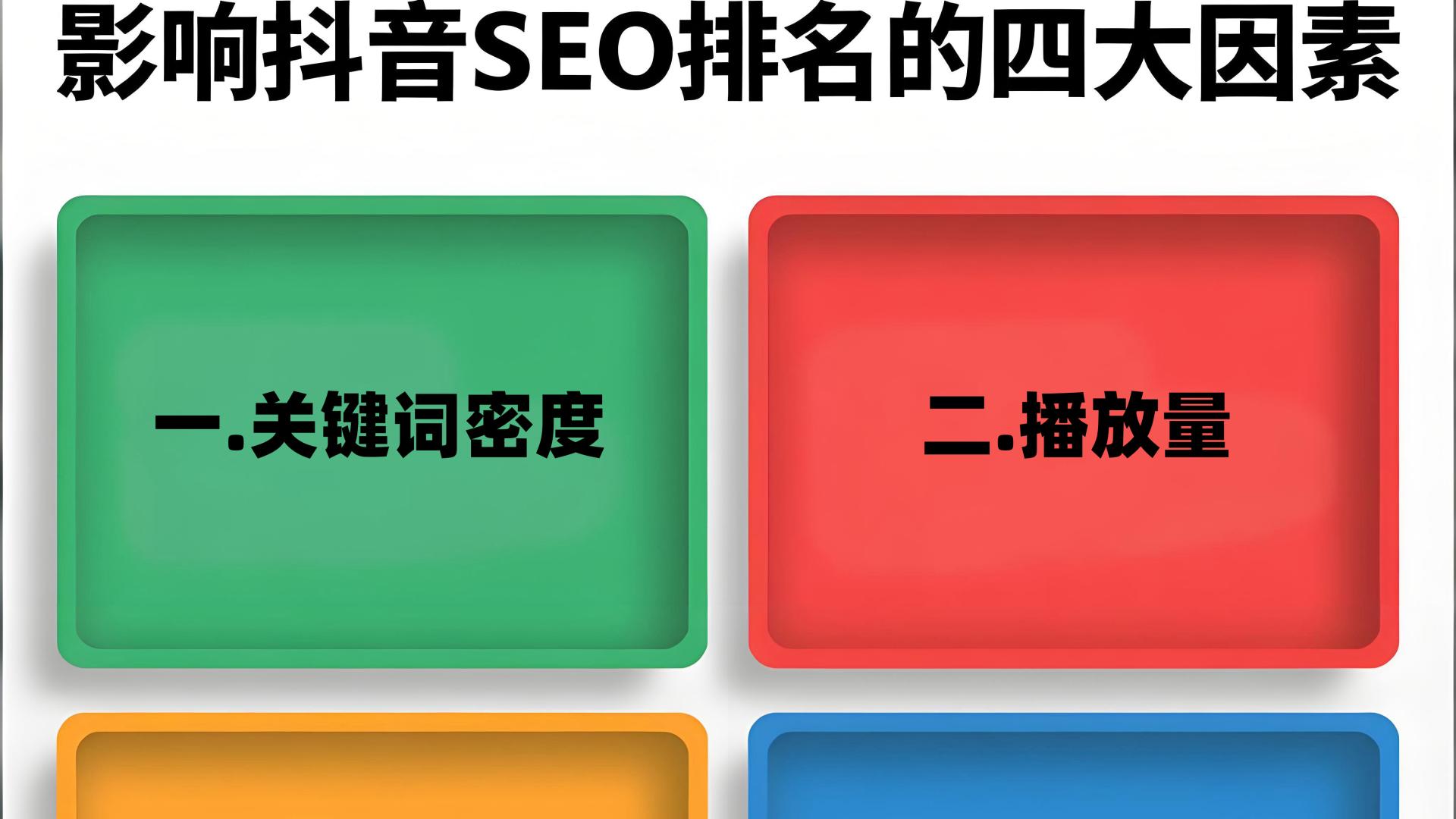 贺博森：影响抖音SEO排名的四大因素（干货）