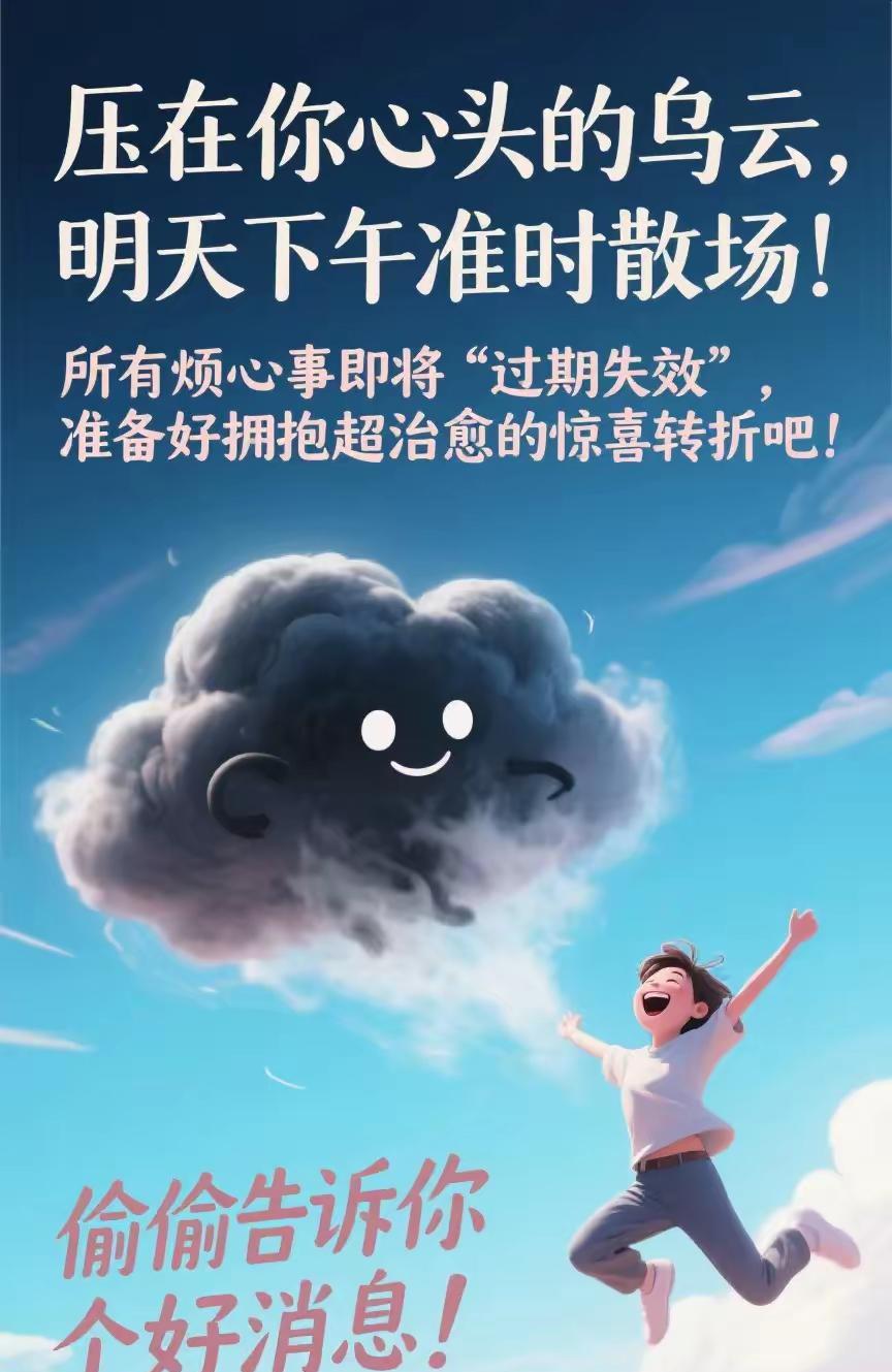 跟你爆个大料！
憋在心里的那些糟心事，明天下午就彻底没戏啦！
坏情绪马上“下架”