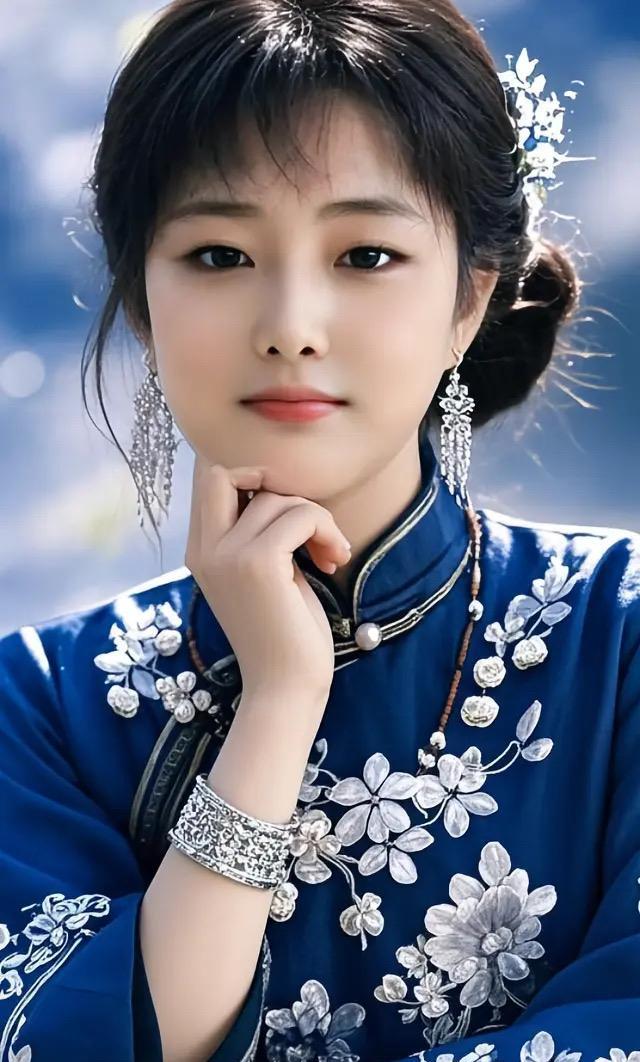 《透衣的花香》
晚风轻拂，携来满襟花香。那香，似从蓝底白花的衣纹里浸出，与衣上精