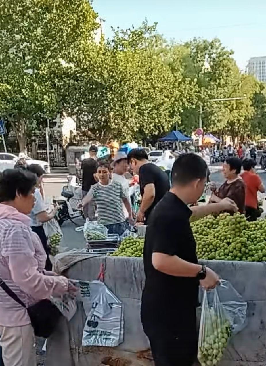 看看，现在的阳光玫瑰都烂市了。以前这阳光玫瑰可是身价高的，我们老百姓吃不起的奢侈