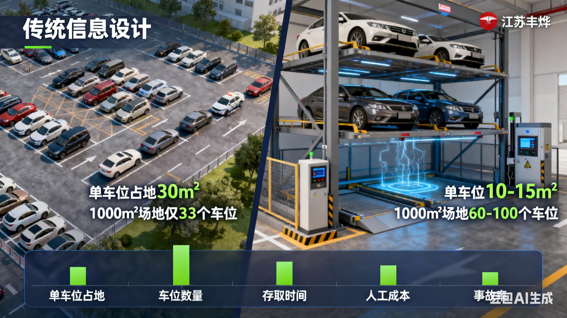 机械停车设备相比传统自走式停车场有哪些核心优势？