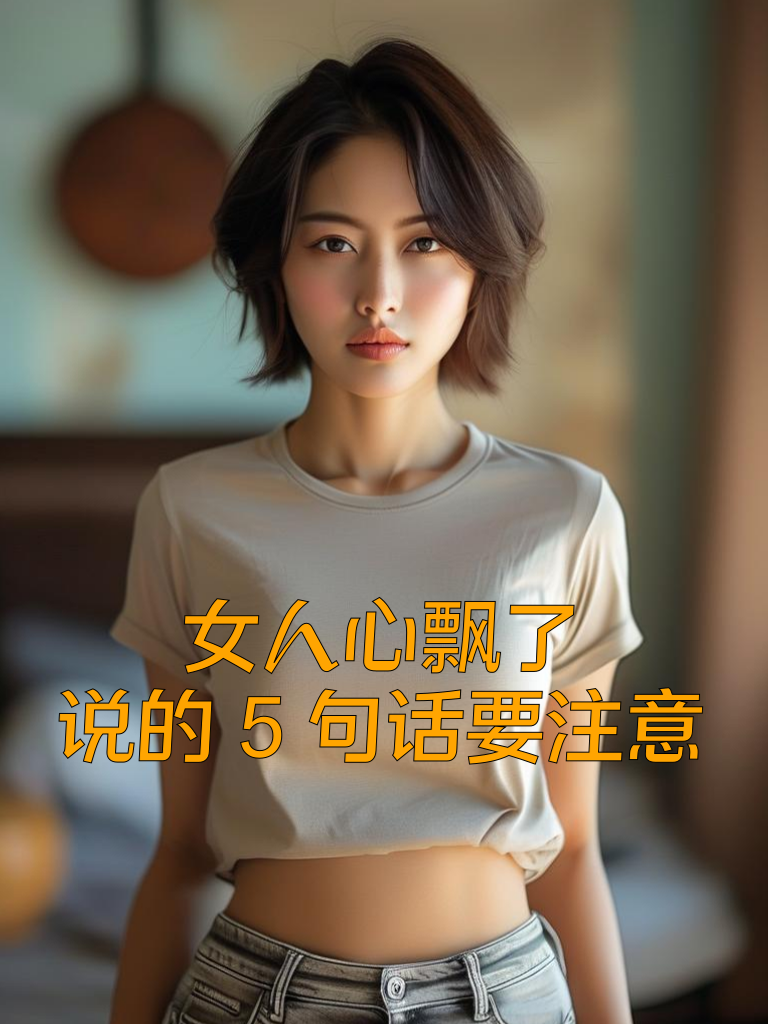 女人心飘了，说的5句话要注意