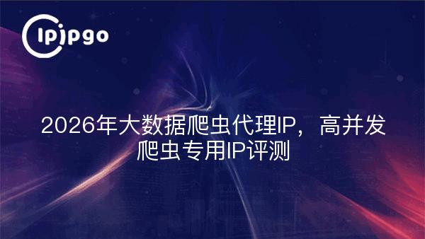 2026年大数据爬虫代理IP，高并发爬虫专用IP评测