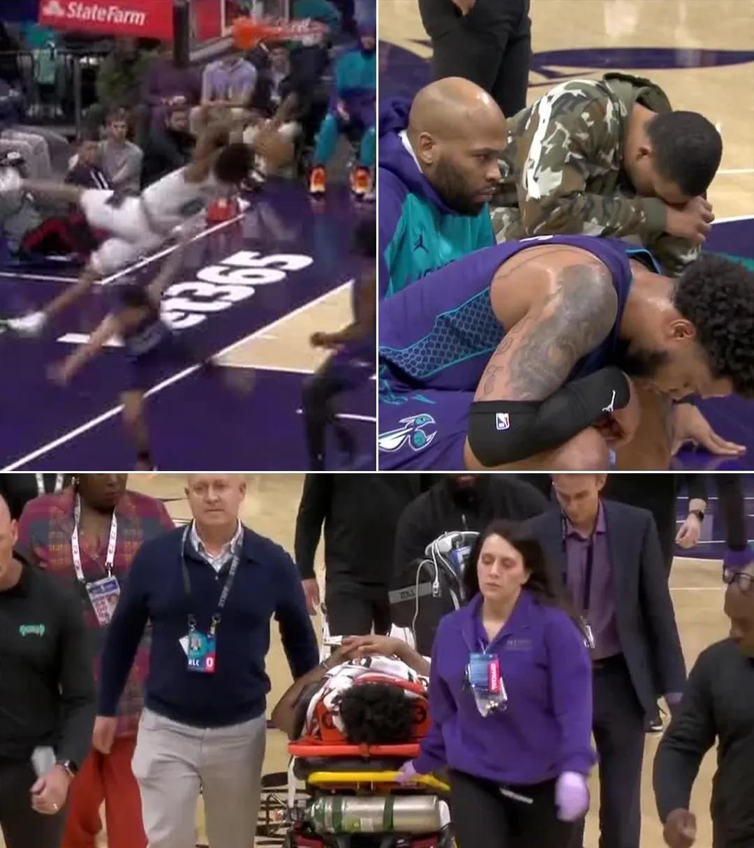 惊魂一刻！灰熊新星空中遭重创，暴力犯规引众怒 
NBA赛场突发惨烈一幕！今日灰熊