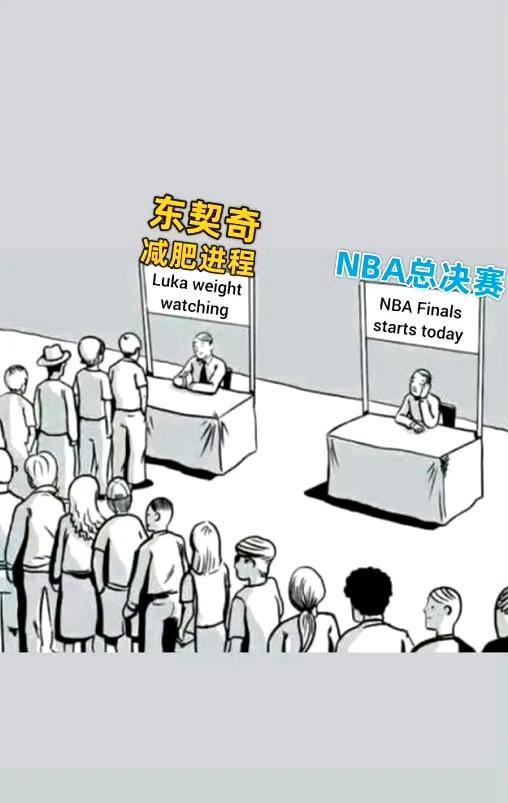 今年NBA总决赛热度是这样的……
还不如关注东契奇减肥，甚至不如关注杜兰特去哪儿