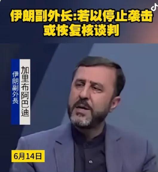这！伊朗又跪了？伊朗外长公开说，若以色列停止袭击，或恢复与美国谈判！意思是别打了