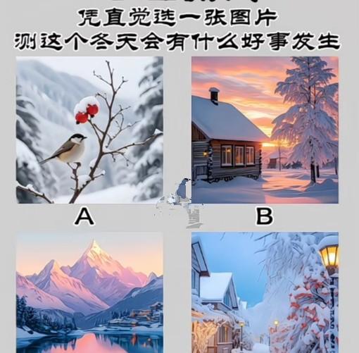心理测试1448，凭直觉选一张图片，测试这个冬天会有什么好事发生？#秋日生活打卡