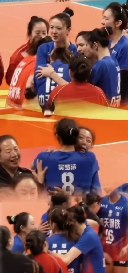 孙燕是江苏女排哭的最凶的那一个！可真是个爱哭包啊！昨晚上打完比赛，孙燕捂着脸大声