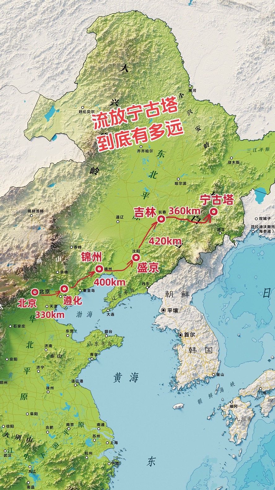 流放宁古塔，到底有多远，苦寒之地，打死我都不去😅