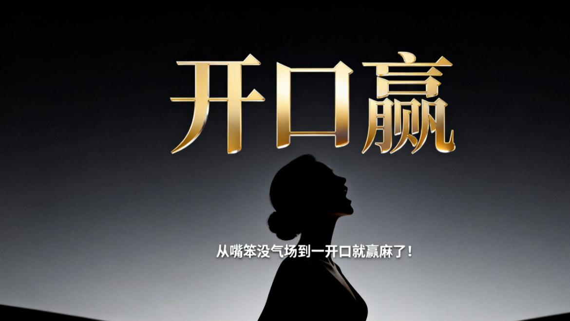 从“嘴笨没气场”变成“开口赢”！