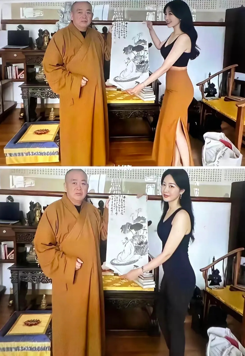 你看看这图，看看，终于知道释永信为啥会落马了！

我敢说80%的男人都很难控制住