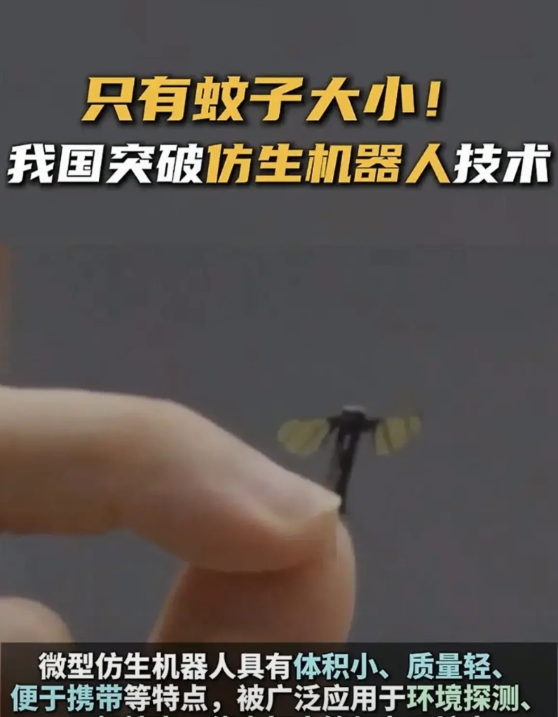 6月14日，我国官宣蚊子机器人问世，这还怎么玩？真替我们的敌人冒冷汗！机器人不是