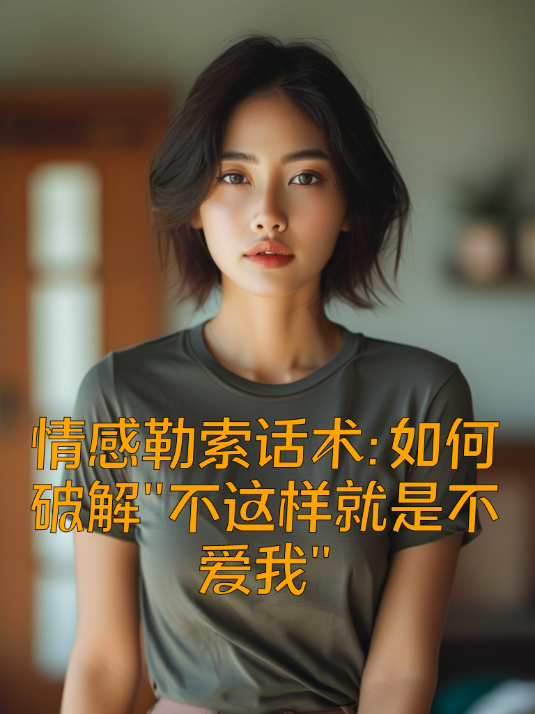 情感勒索话术：如何破解"不这样就是不爱我"