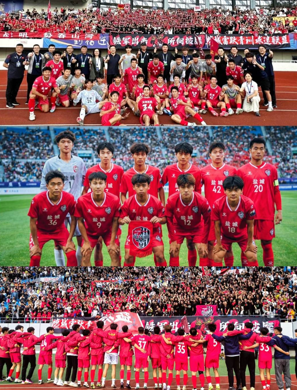 苏超第七轮倒计时，为盐城队的所有球员们呐喊助威 

铁军出击 所向披靡 盐城队将