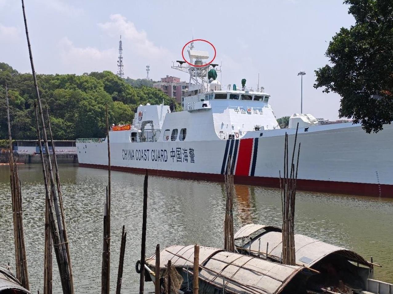 [呲牙] 嚯嚯嚯，现在真的是壕了，海警都用上“小盾”了——最近海警船安装了旋转式