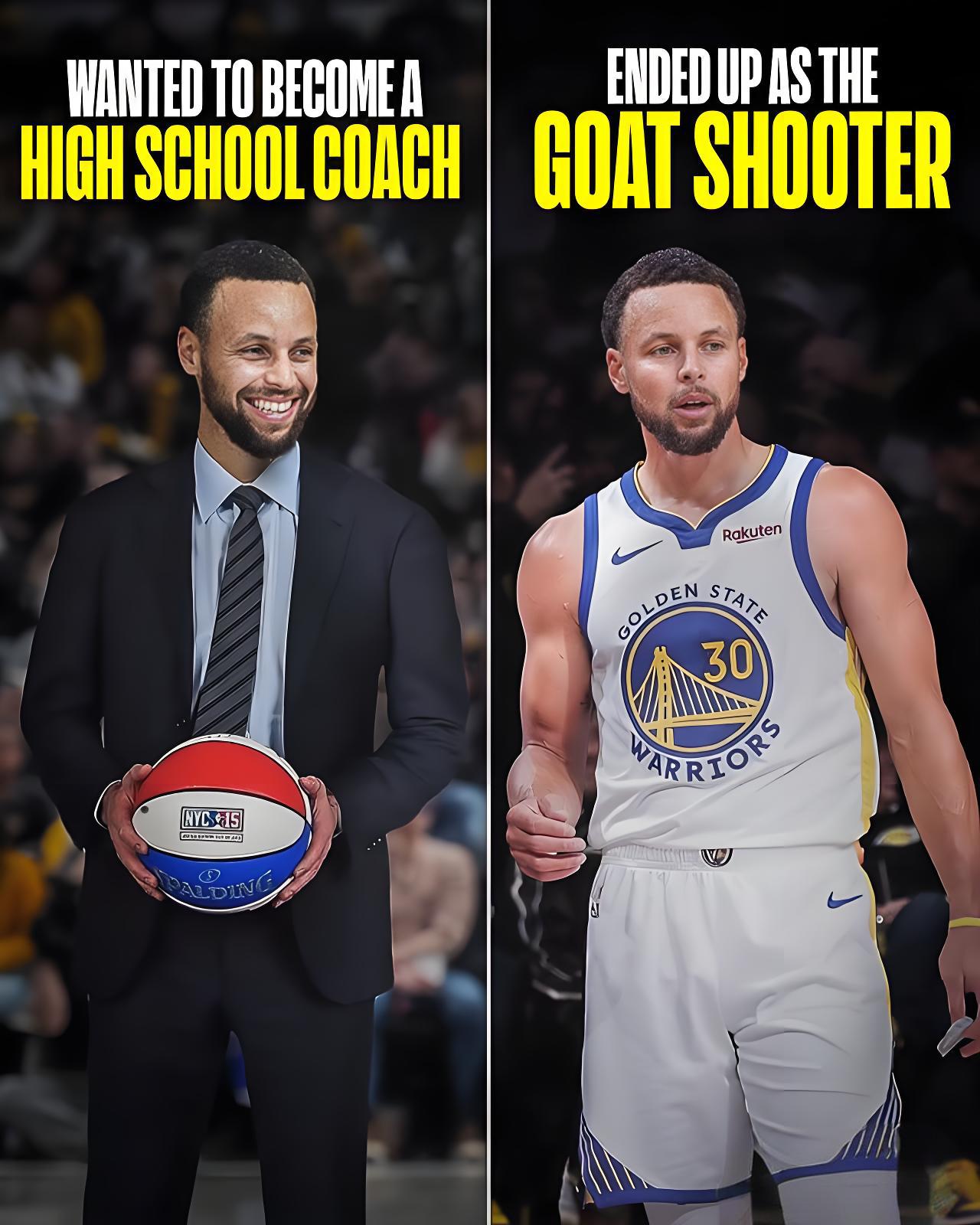 库里的妻子阿耶莎在一档节目中透露，库里很早就告诉她，他最开始的梦想只是成为一名高