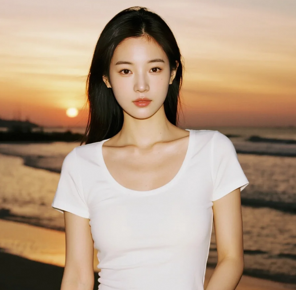 黄昏时分的海边秘密：揭开她的神秘面纱