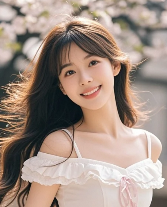 当微风拂过她的长发，那一刻，连时间都变得柔软了