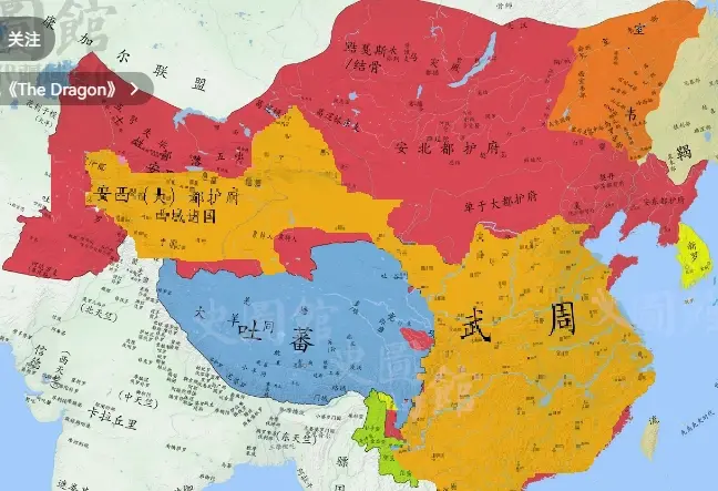 这武则天丢了多少领土呀这是