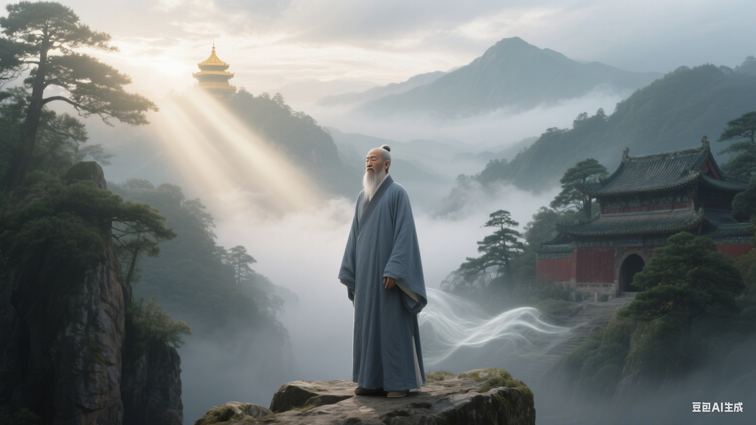 武当云雾里的炼气者：张三丰与天地之气的千年对话