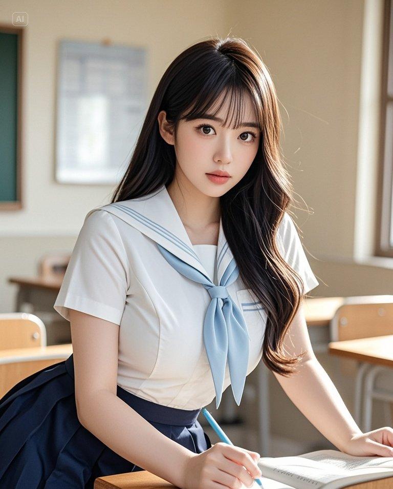 她的气质，像是从旧时光里走出来的美人